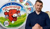 Consumi brânză topită „La Vache qui rit” din comerț? Dragoș Pătraru a aflat din ce este făcută, de fapt