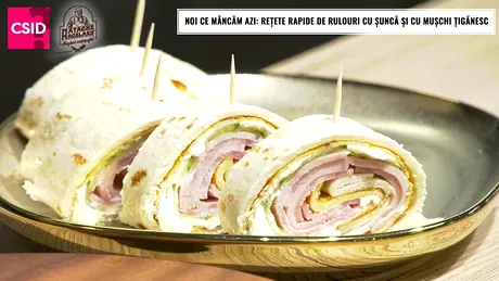 Rețete rapide de rulouri cu șuncă și mușchi țigănesc