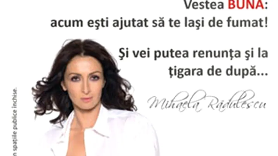 Mihaela Radulescu s-a dezbracat pentru o noua campanie antifumat