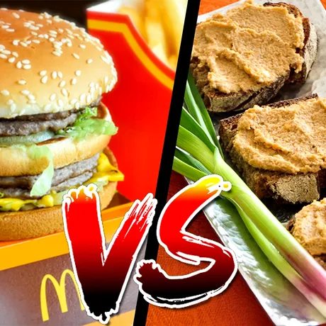 Big Mac VS pateu vegetal: Care îngrașă mai mult, de fapt? Am făcut calculul caloric