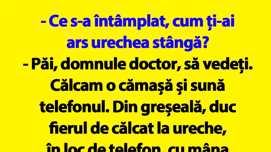 BANCUL ZILEI | Discuție între doctor și pacient, la Urgențe