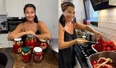 Rețeta Gabrielei Cristea pentru gogoșari opăriți în oțet cu zahăr. Cum prepară vedeta murăturile