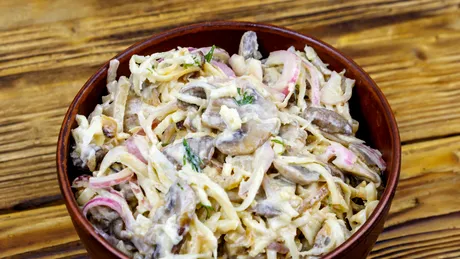 Ciuperci cu maioneză și mărar - cea mai bună salată pe care ai mâncat-o vreodată!