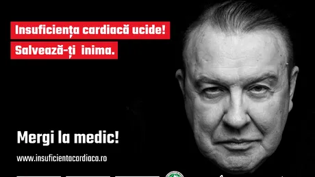 Insuficiența cardiacă ucide! Salvează-ți inima. Mergi la medic!