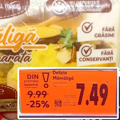 Ce conține mămăliga „gata preparată”, cu acid tartric, din supermarketurile românești. Expiră în 2025!