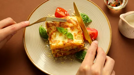 Lasagna cu cotlet haiducesc