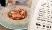 Cât a plătit o turistă pentru 6 creveți, într-un restaurant de fițe din Constanța