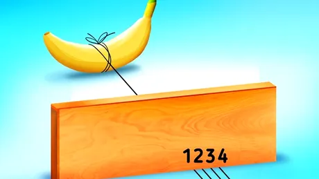 TEST IQ | 1, 2, 3 sau 4? De care fir e legată banana, de fapt?