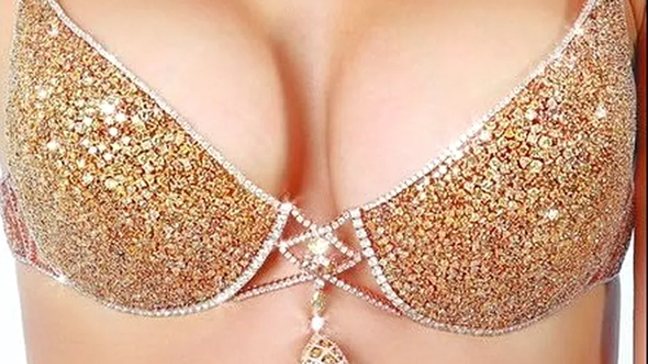 Sutien confecţionat din aur şi placat cu diamante. Susţine sânii mai bine decât unul normal?