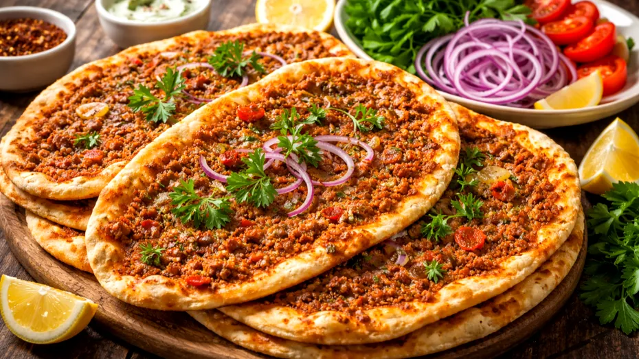 Cum se prepară pizza turcească cu carne tocată. E vorba despre lahmacun