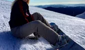 Corina Bud se menţine în formă cu snowboarding! GALERIE FOTO