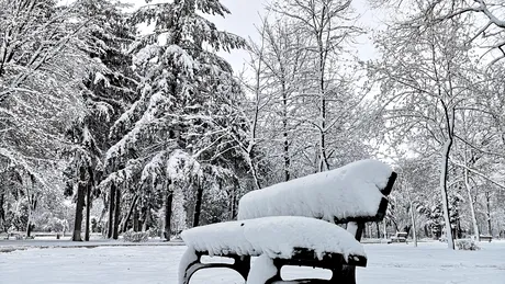 România, acoperită de zăpadă în aprilie. Zonele cu ninsoare ca-n povești