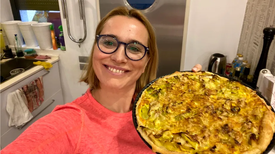 Tartă cu praz după rețeta celebră a Andreei Esca. E mâncarea preferată a prezentatoarei