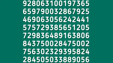 Test de inteligență | Găsiți numărul 721 în 5 secunde!