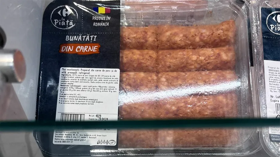 Avem eticheta! Ce conțin, de fapt, micii muntenești din supermarketurile Carrefour