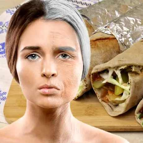 Singura shaorma care ne îmbătrânește fără să ne dăm seama. Provoacă riduri și oboseală celulară