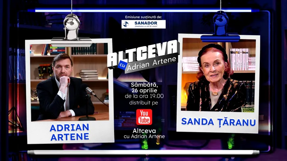 Sanda Țăranu, vocea TVR care a unit o țară întreagă , revine în lumina reflectoarelor la „Altceva cu Adrian Artene”