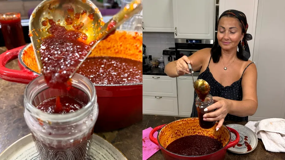 Dulceață de ardei iute după rețeta Gabrielei Cristea. Se prepară ușor și merge perfect cu friptură