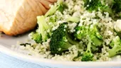 Reţetă Dukan: Somon la grătar cu salată tabouleh şi broccoli