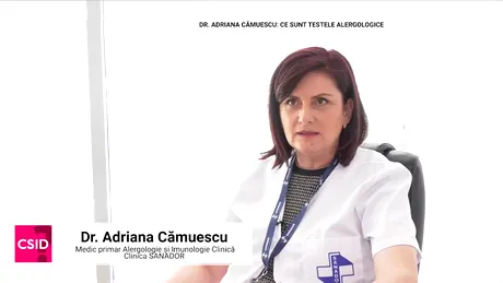 Dr. Adriana Cămuescu, Sanador: testul cutanat Prick pentru alergii