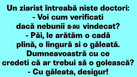 BANC | Ziaristul și doctorii