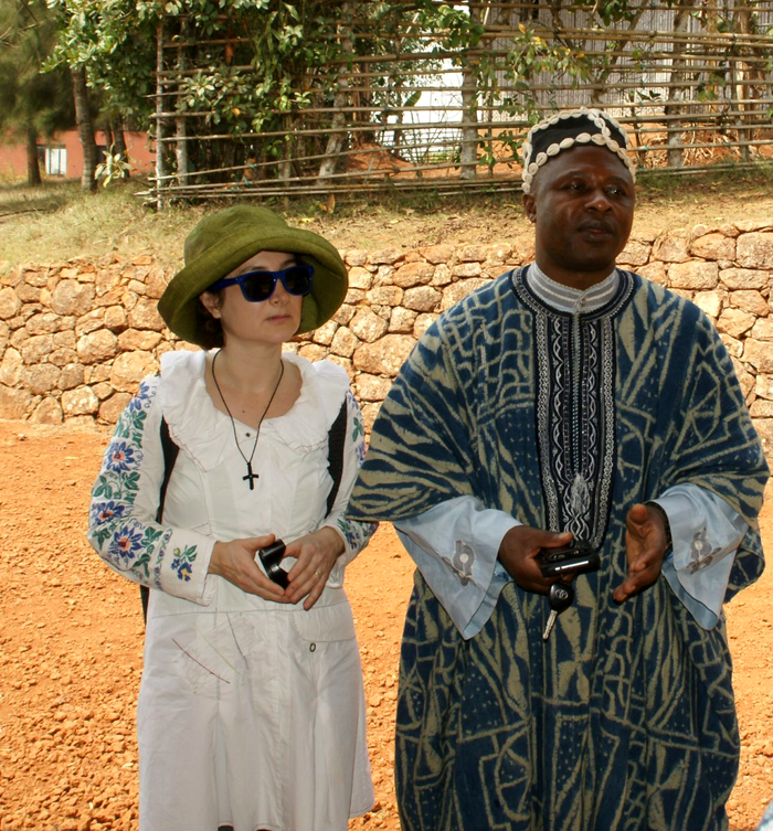 Daniela Ulieriu și Regele din Bangoulap, Camerun ,foto arhiva persoanală