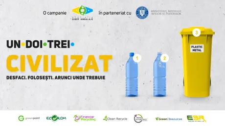 Peste trei milioane de oameni expuși campaniei Un’ Doi Trei, desfășurată de Asociația OIREP Ambalaje în parteneriat cu Ministerul Mediului, Apelor și Pădurilor