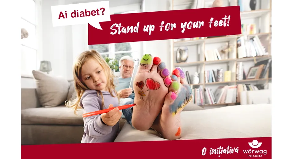 (P) Zece reguli de aur pentru îngrijirea piciorului diabetic. „Stand up for your feet!” și depistează din timp neuropatia diabetică