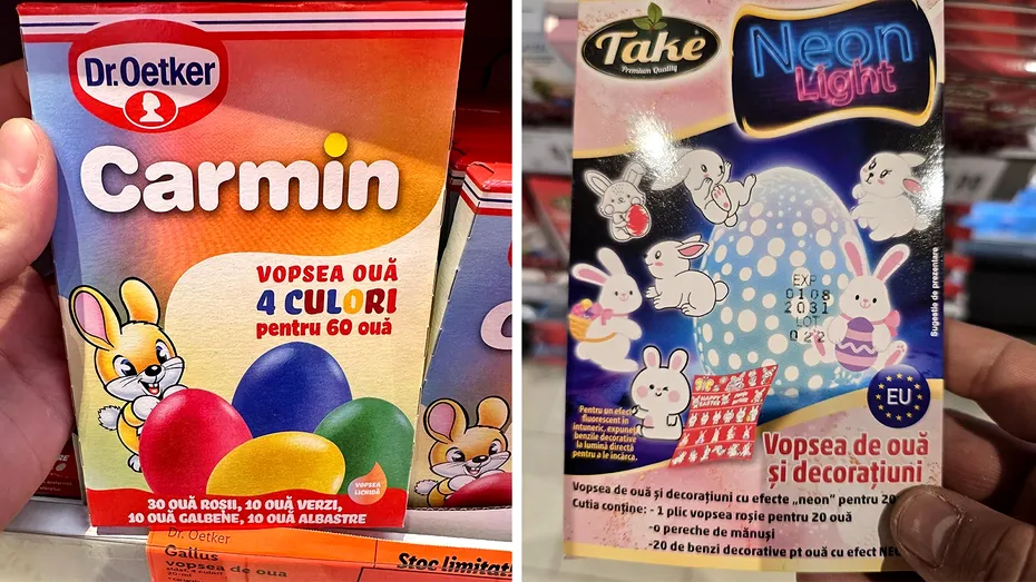 Din ce sunt făcute, de fapt, vopselele de ouă din LIDL și Kaufland. Majoritatea românilor le folosesc de Paște