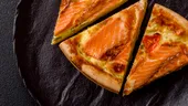 Plăcintă cu somon și brânză tofu, după rețeta părintelui Silvan. E ideală pentru perioada de post