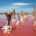 Lacul roz aflat la câteva ore de România care atrage turiști din toată regiunea. Apa își schimbă culoarea și are proprietăți terapeutice / VIDEO