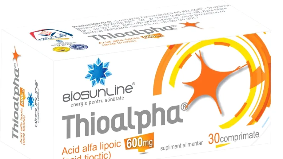Mai multă energie, mai puține griji pentru diabet cu Thioalpha 600 mg! (P)