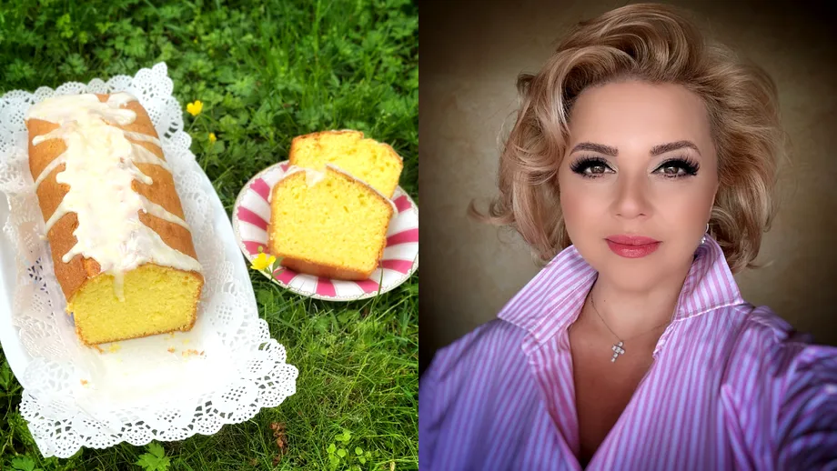 Rețeta de chec cu chefir și lămâie a Corneliei Rednic! Prăjitura e delicioasă și se prepară ușor