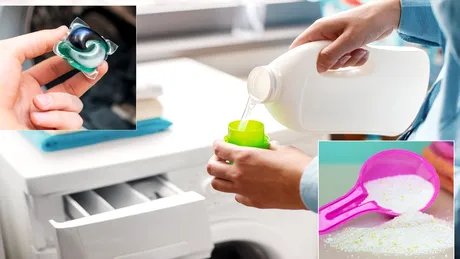 Care spală mai bine rufele: detergentul pudră, lichid sau capsule?