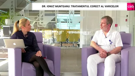 Terapia în varice, explicată de dr. Ionuț Munteanu