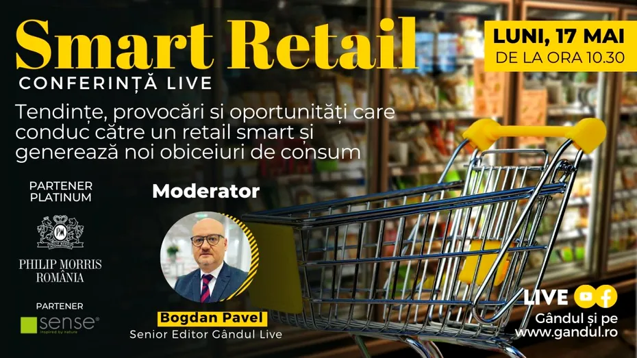 Conferință digitală LIVE „Smart Retail. New Revolution” – Luni 17 mai de la ora 10:30