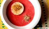Supă cremă de sfeclă roşie cu muştar Dijon – Reţetă oferită de Adrian Hădean
