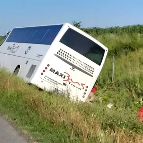 Noi informații despre copiii răniți în autocarul răsturnat pe A2. Un băiat de 9 ani e în stare gravă