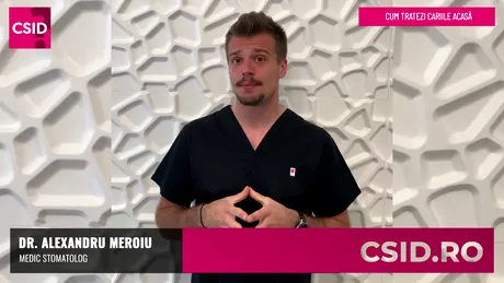 Carii - cum le tratezi acasă? Explică dr. Alexandru Meroiu, medic stomatolog