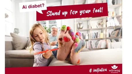 (P) Zece reguli de aur pentru îngrijirea piciorului diabetic. „Stand up for your feet!” și depistează din timp neuropatia diabetică