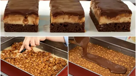 Prăjitura Snickers după reţeta Jamilei. Cum se prepară super-desertul care face furori în acest sezon