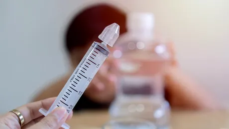 O femeie a murit după ce a făcut irigații nazale cu apă de la robinet. Bacterie care poate distruge creierul odată ce ajunge în nas