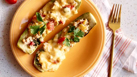 Dovlecel umplut cu legume - rețetă rapidă, cu puține calorii