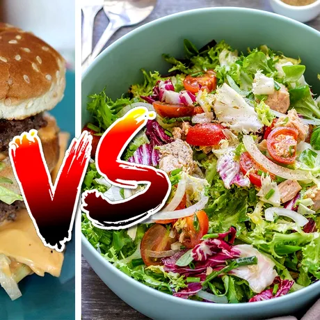 O salată cu ton sau un Big Mac de la McDonald’s: Ce îngrașă mai mult? Am făcut calculul caloric