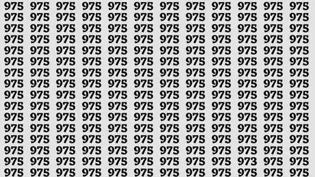 TEST IQ | Ești un geniu? Găsește numărul 973 în maximum 3 secunde!