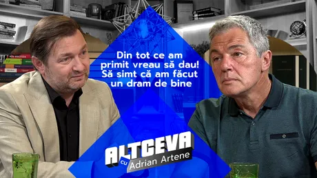 Adrian Păduraru, „Declarație de dragoste” pentru viață la „Altceva cu Adrian Artene”