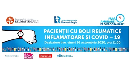 Conferință LIVE transmisă pe Facebook CSID cu ocazia Zilei Mondiale de Luptă împotriva Artritelor