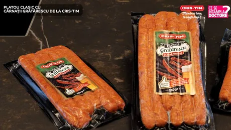 Platou clasic cu Cârnații Grătărescu de la Cris-Tim