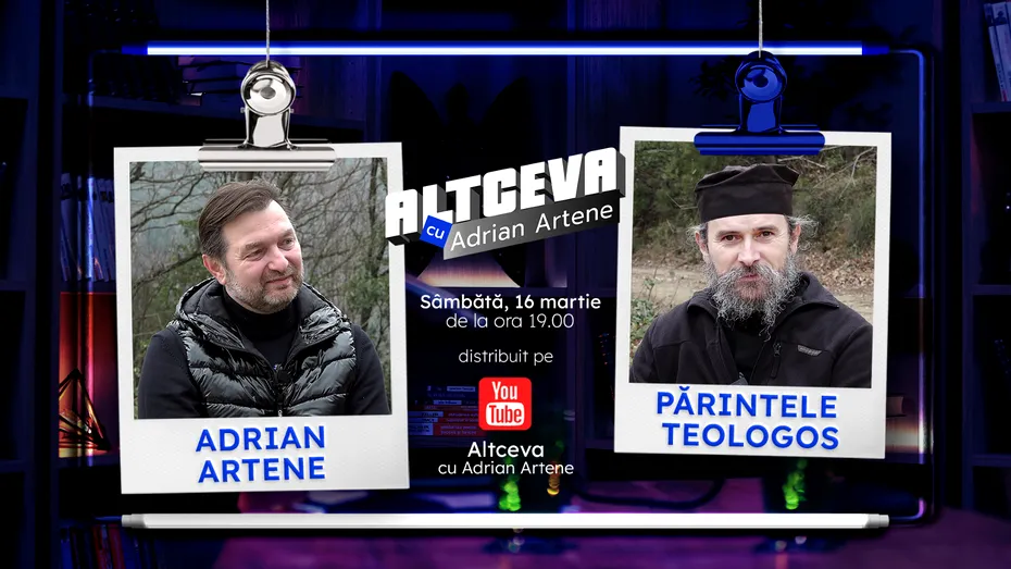 Părintele Teologos, de pe Muntele Athos, la Altceva cu Adrian Artene. Taina Postului: „Retrage-ți mintea din simțuri!”