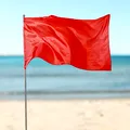 Steagul roșu a blocat accesul în mare pe litoral. Avertismentul salvamarilor pe care mulți turiști aleg să-l ignore